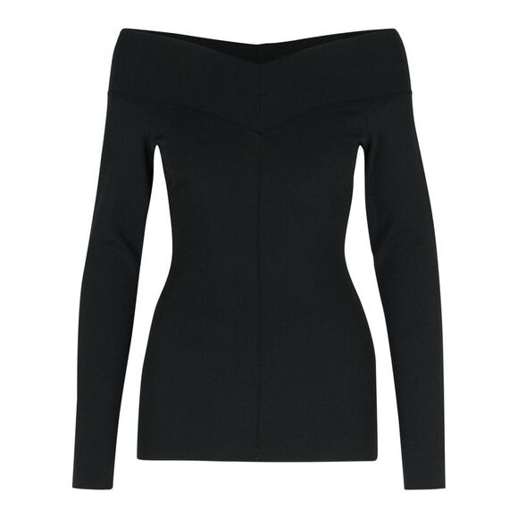 Stella Mccartney Black Viscose Blend Top Women